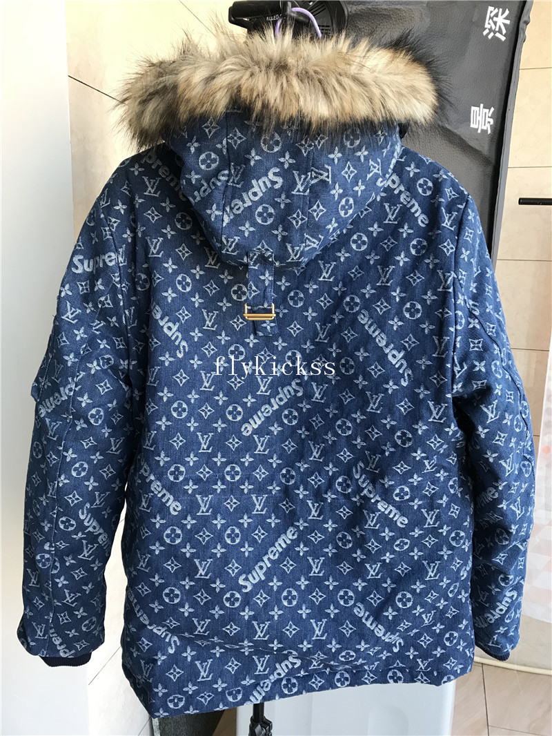 LVS Supreme Blue Denim Coat